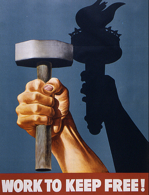 Work to Keep Free Poster